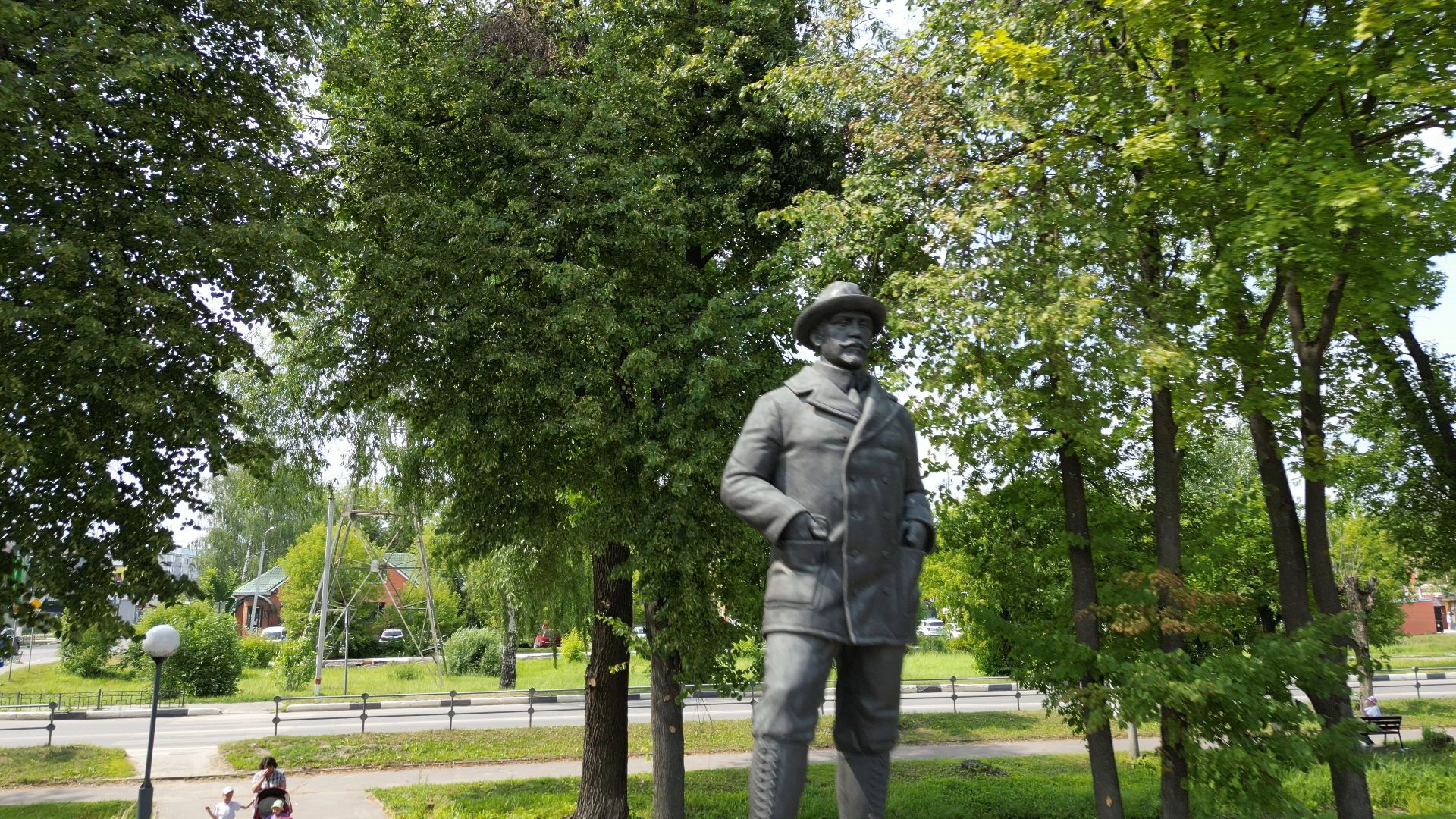 Электрогорск, памятник, история,видео с коптера,