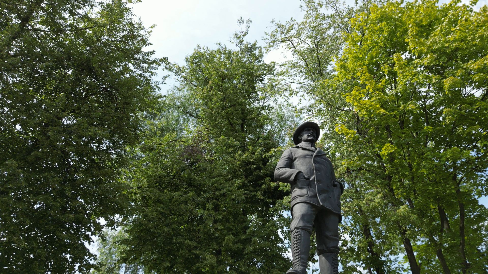 Электрогорск, памятник, история,видео с коптера,