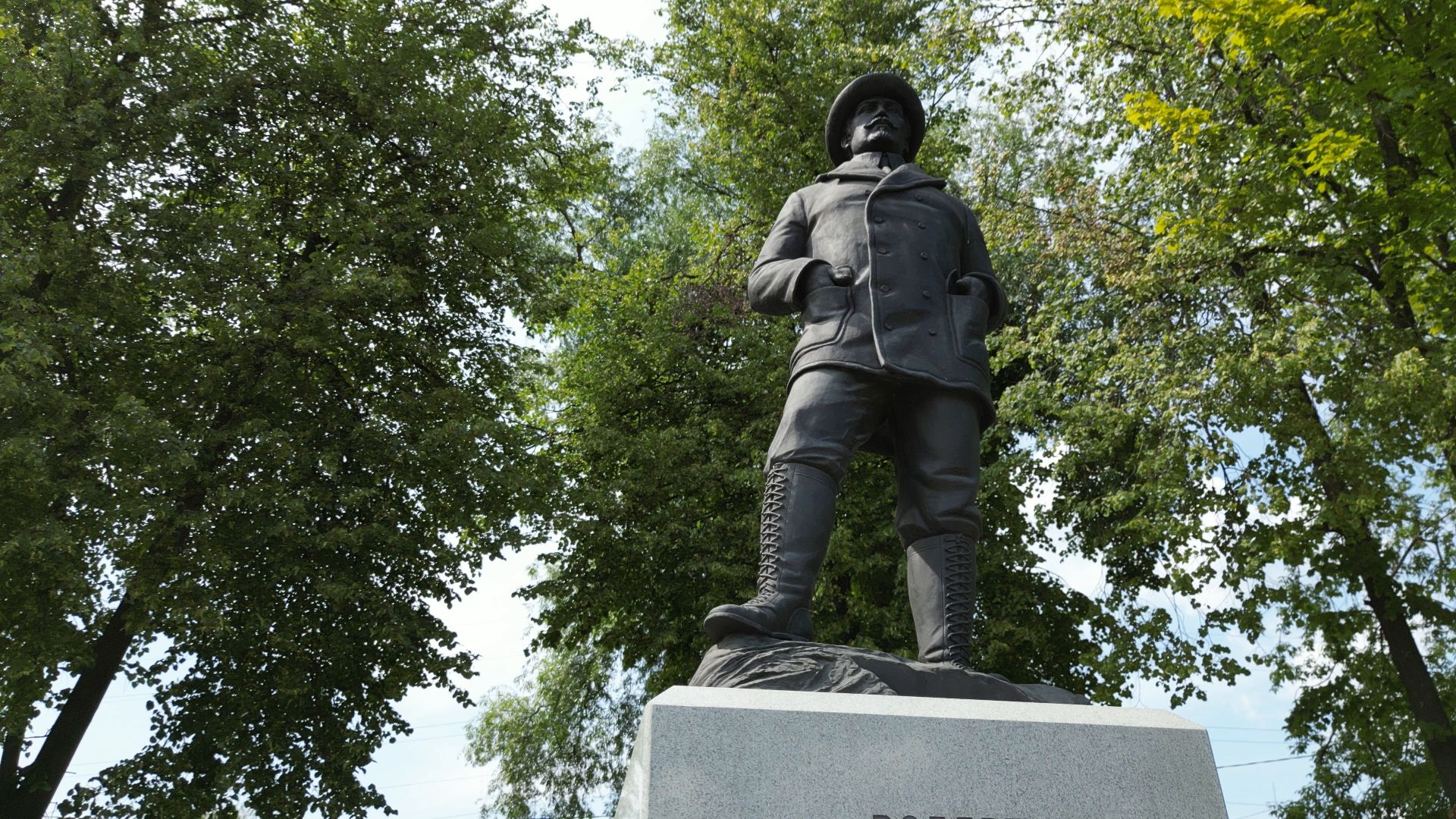 Электрогорск, памятник, история,видео с коптера,