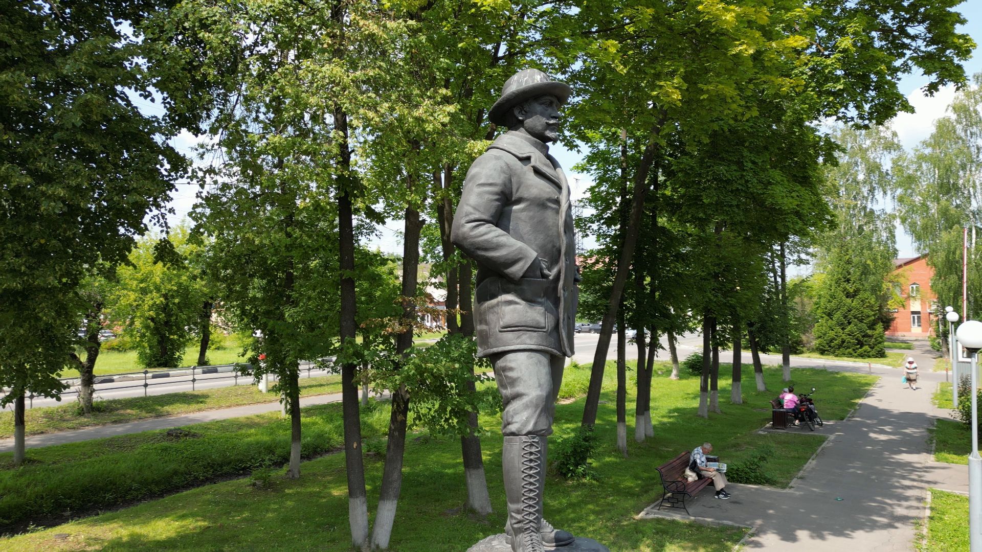 Электрогорск, памятник, история,видео с коптера,