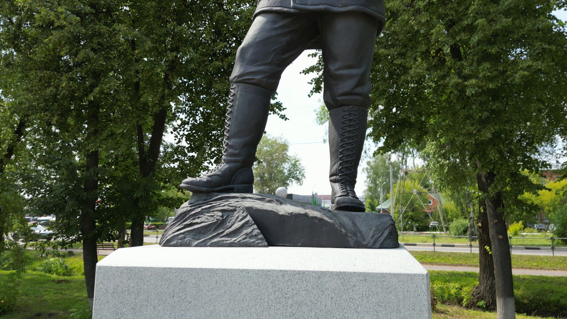 Электрогорск, памятник, история,видео с коптера,