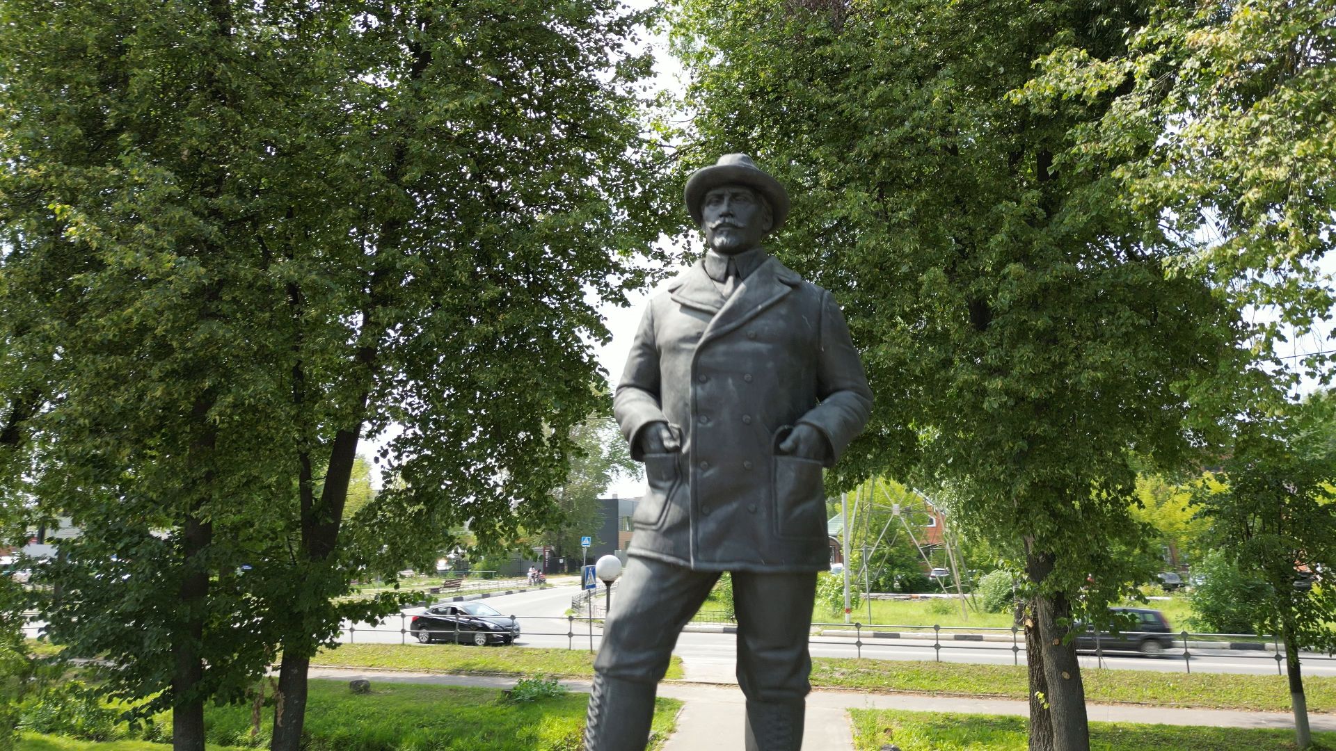 Электрогорск, памятник, история,видео с коптера,