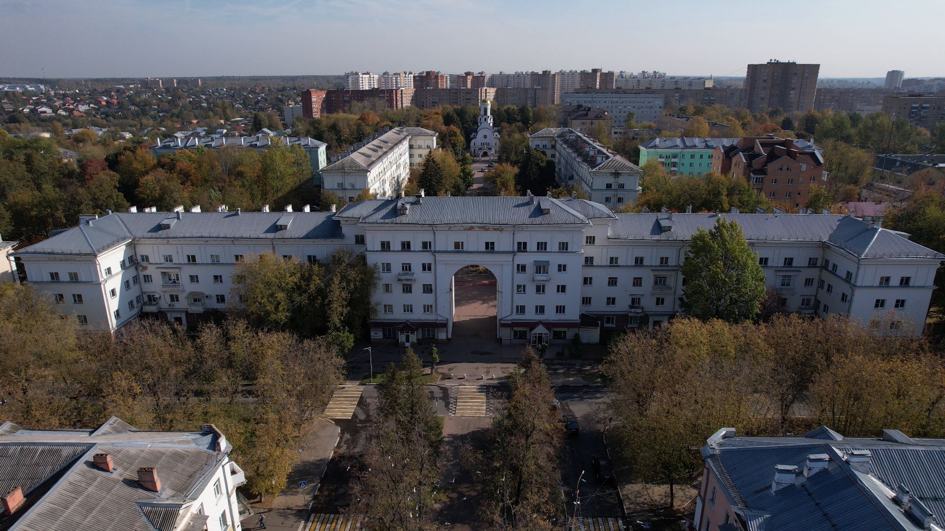 фрязино, архитектура, история,видео с коптера,