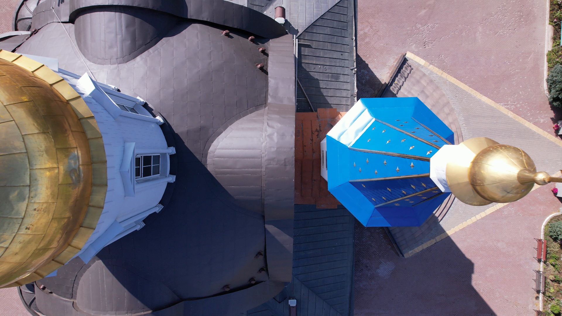 реутов, церковь, благоустройство,видео с коптера,