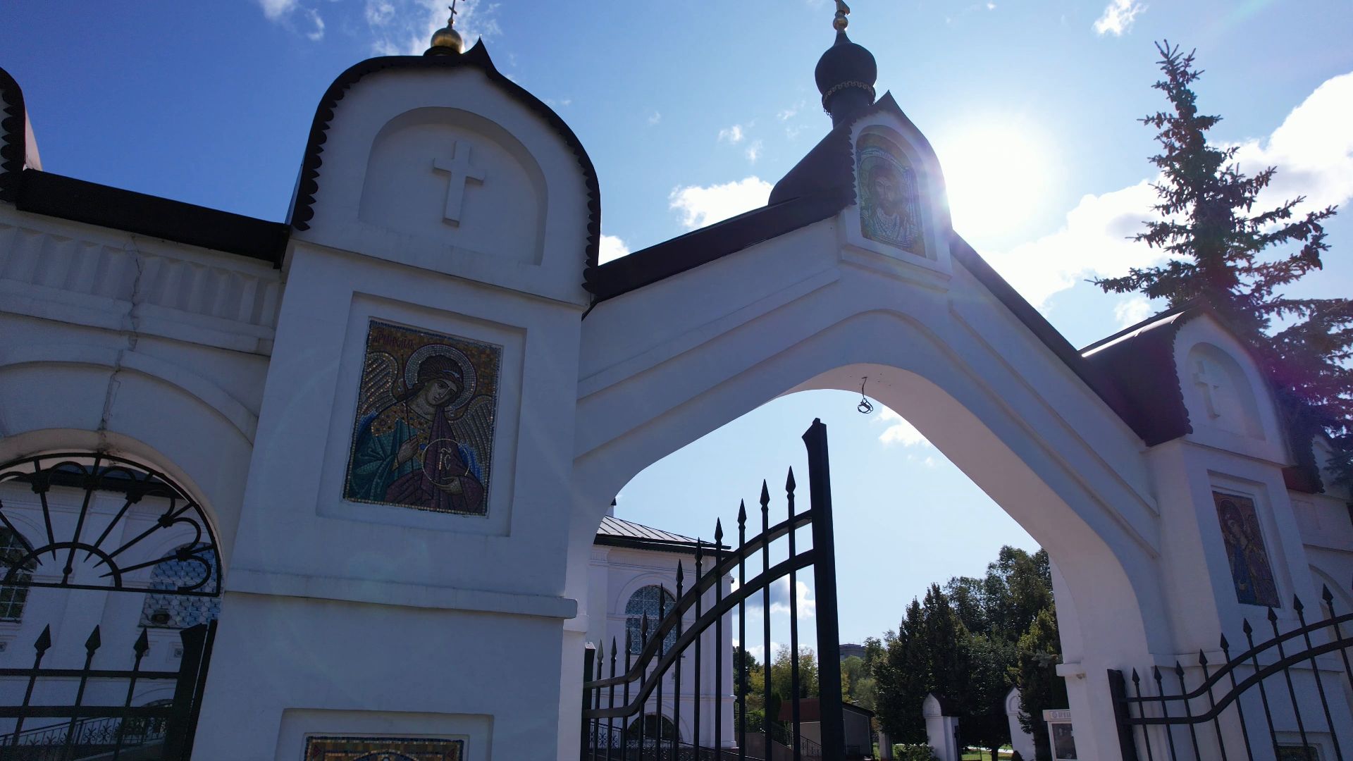 реутов, церковь, благоустройство,видео с коптера,