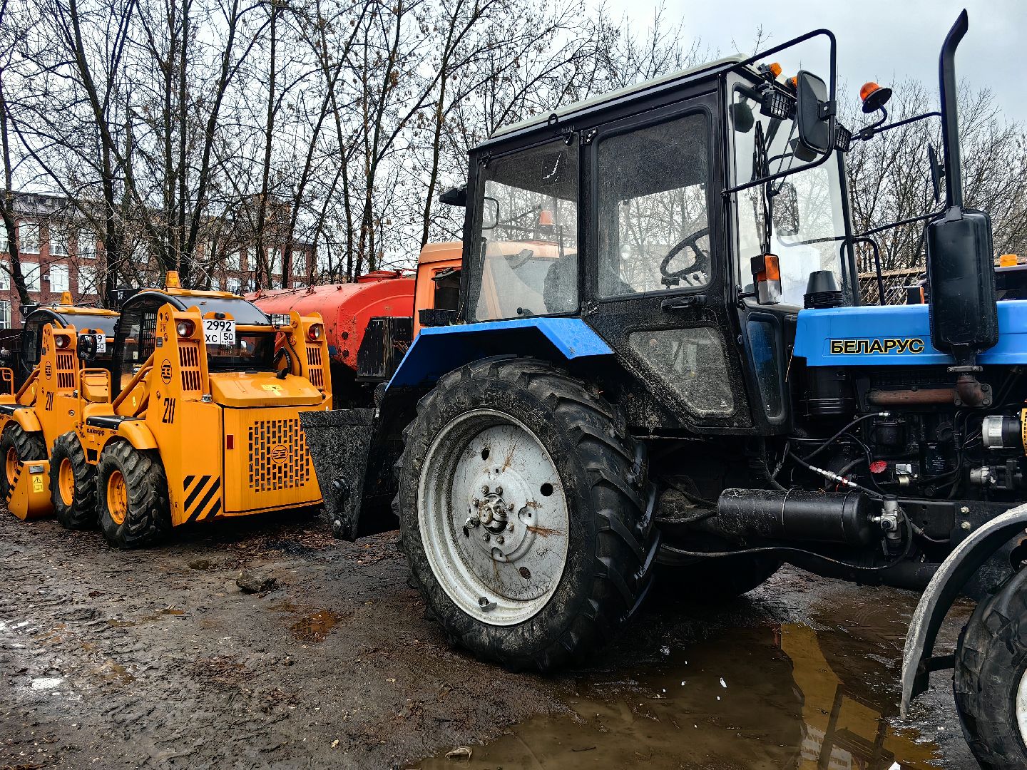 автопарк, техника, благоустройство, трактор,