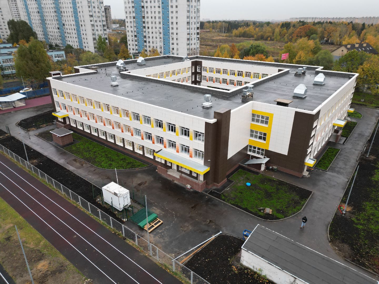 павлино, школа,видео с коптера,