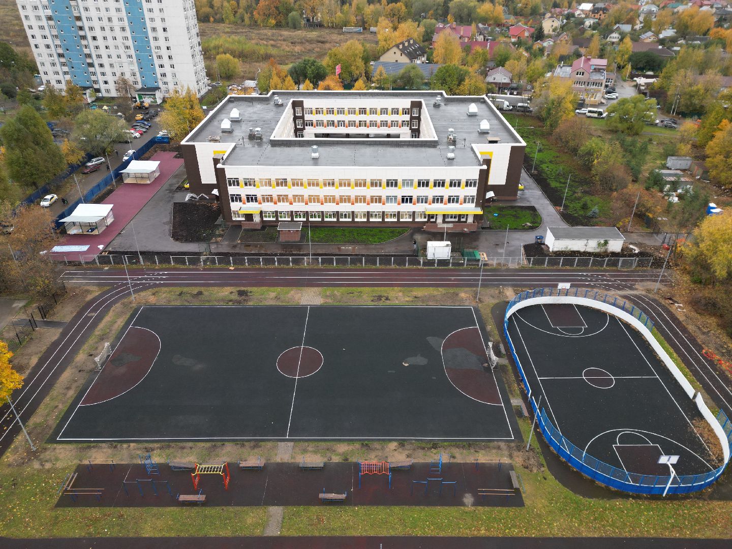 павлино, школа,видео с коптера,