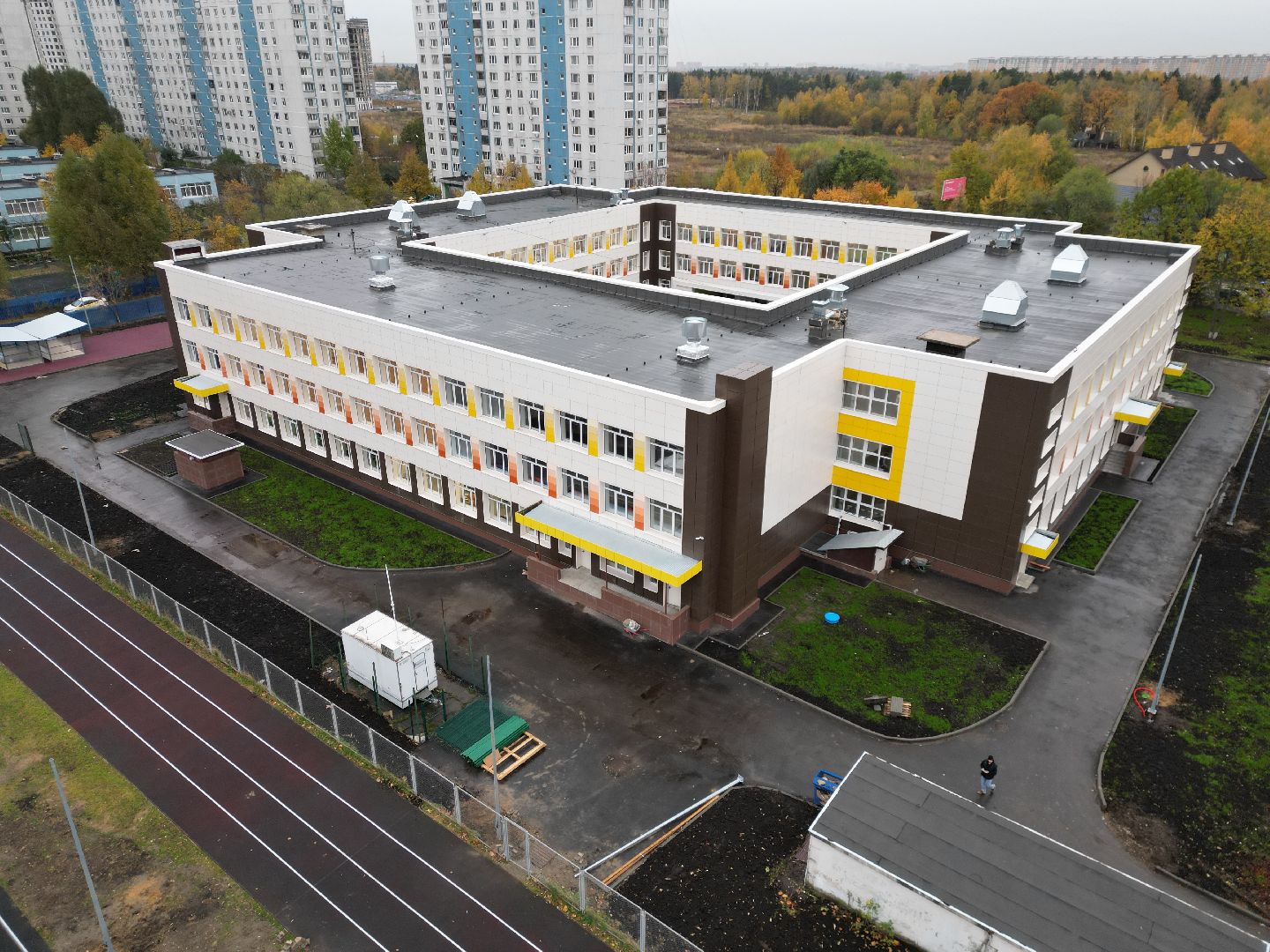 павлино, школа,видео с коптера,