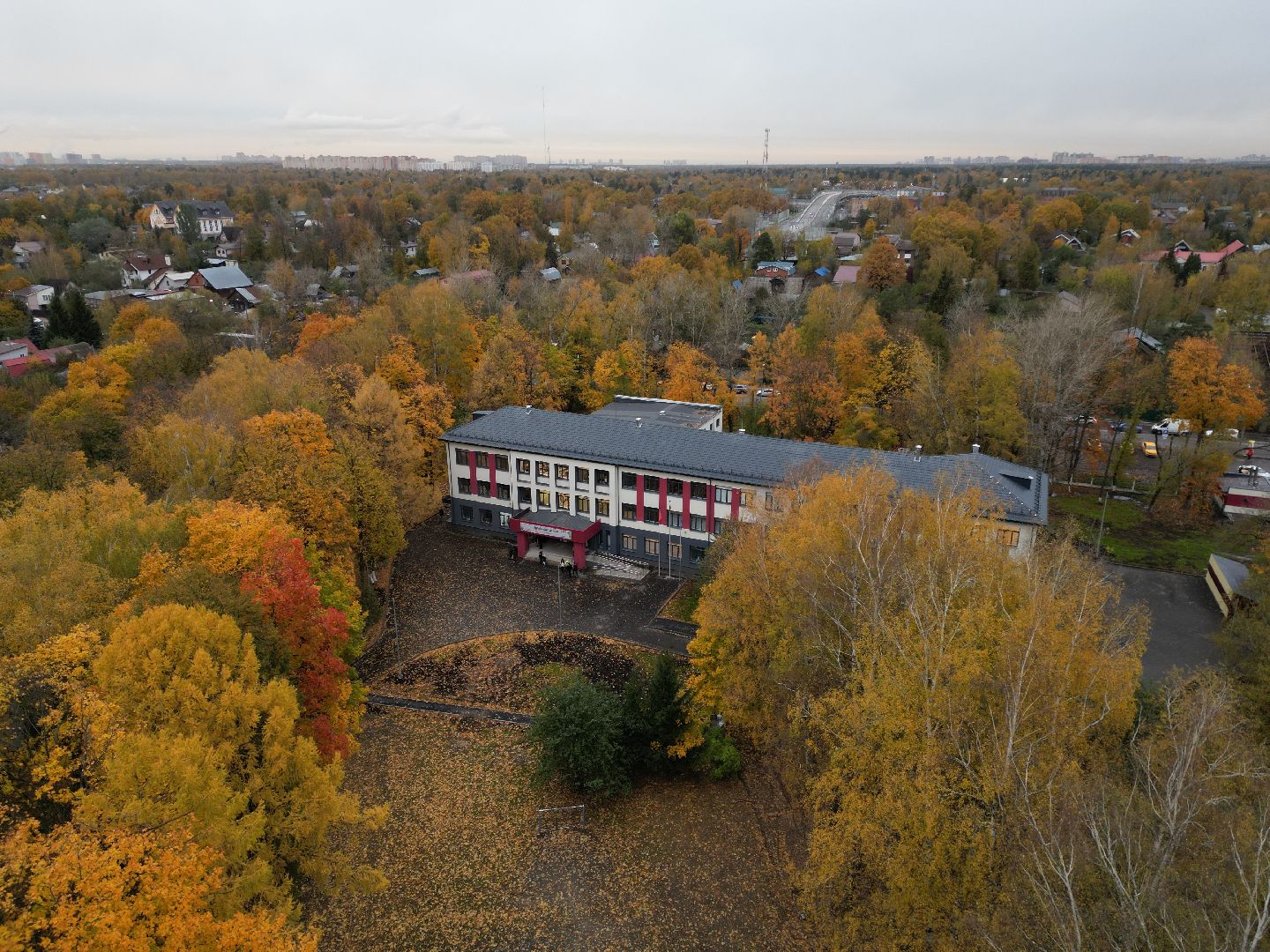 балашиха, образование, школа,видео с коптера,