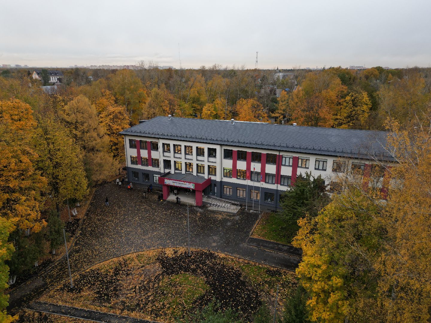 балашиха, образование, школа,видео с коптера,