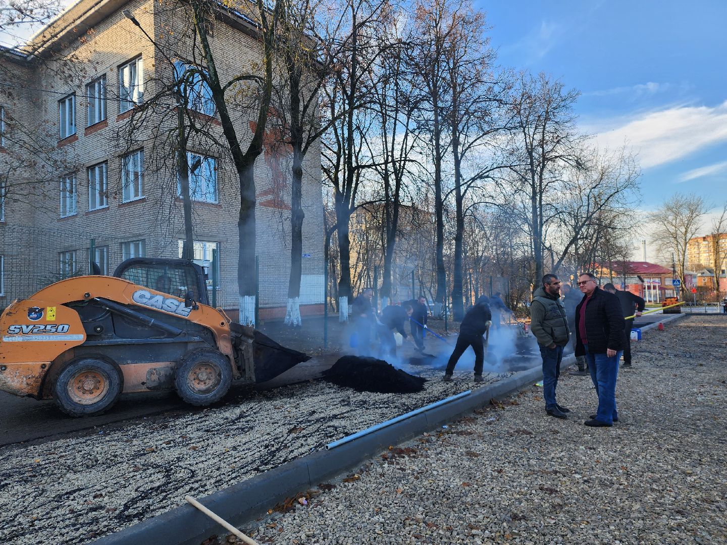 Егорьевск, благоустровйство, дорога, тротуар, парковка, поликлиника,