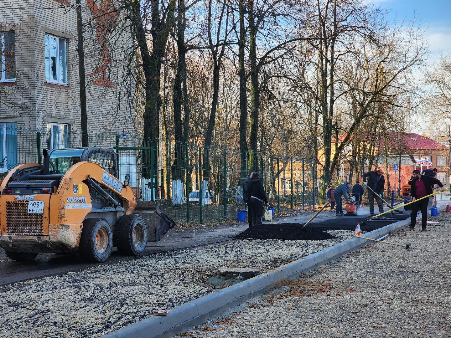 Егорьевск, благоустровйство, дорога, тротуар, парковка, поликлиника,
