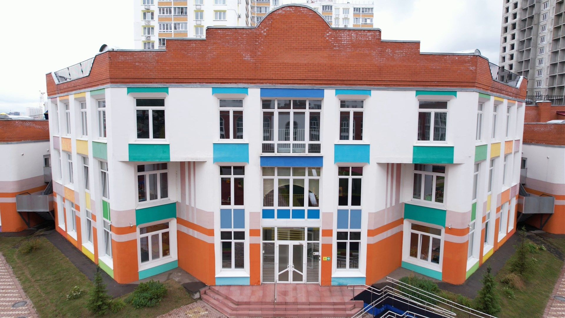 сад, детский, умка,видео с коптера,