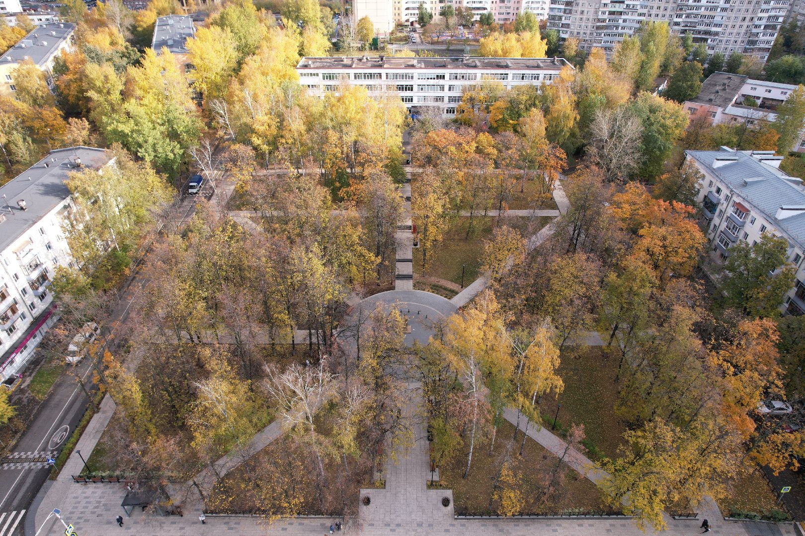 сквер, пушкина, дзержинский,видео с коптера,
