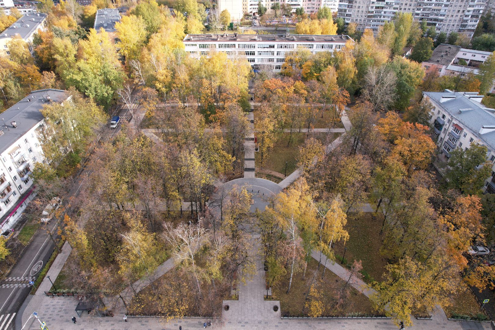 сквер, пушкина, дзержинский,видео с коптера,