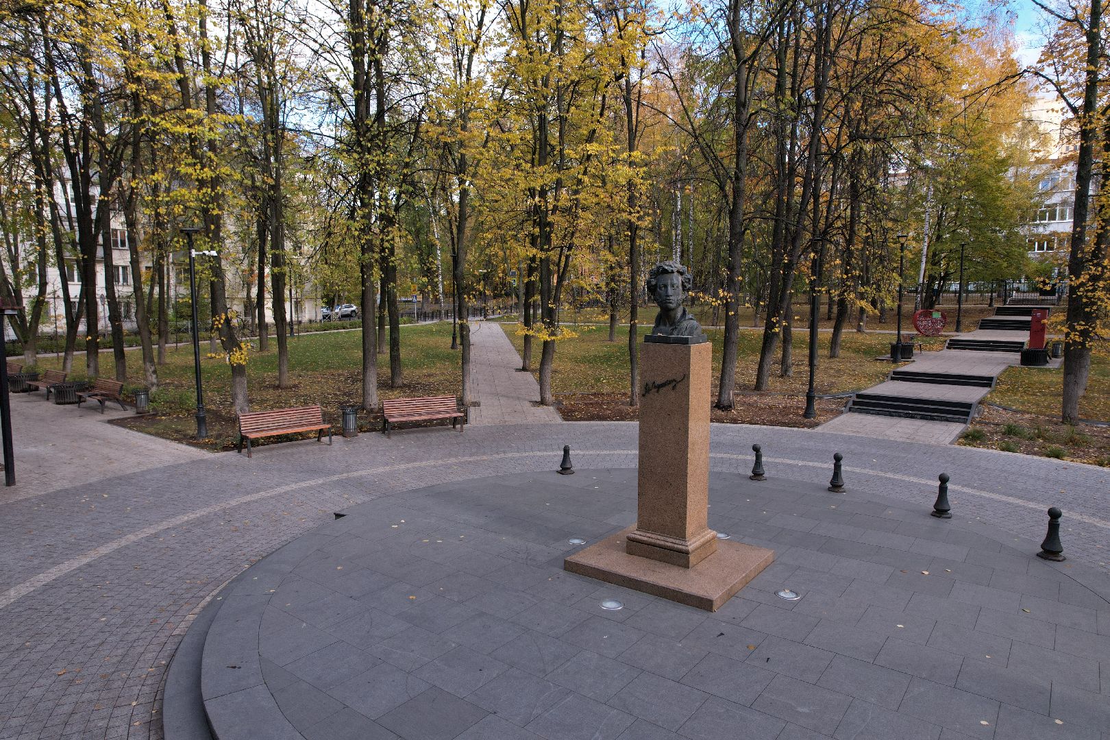сквер, пушкина, дзержинский,видео с коптера,