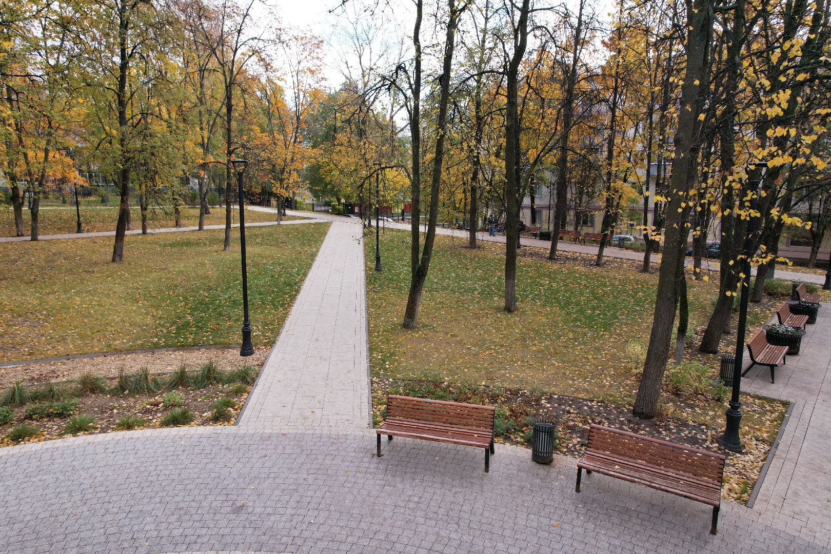сквер, пушкина, дзержинский,видео с коптера,