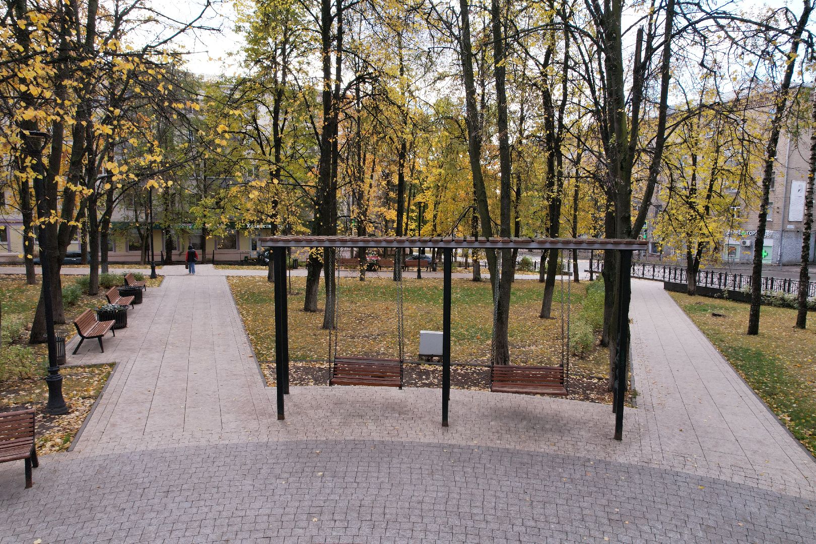 сквер, пушкина, дзержинский,видео с коптера,