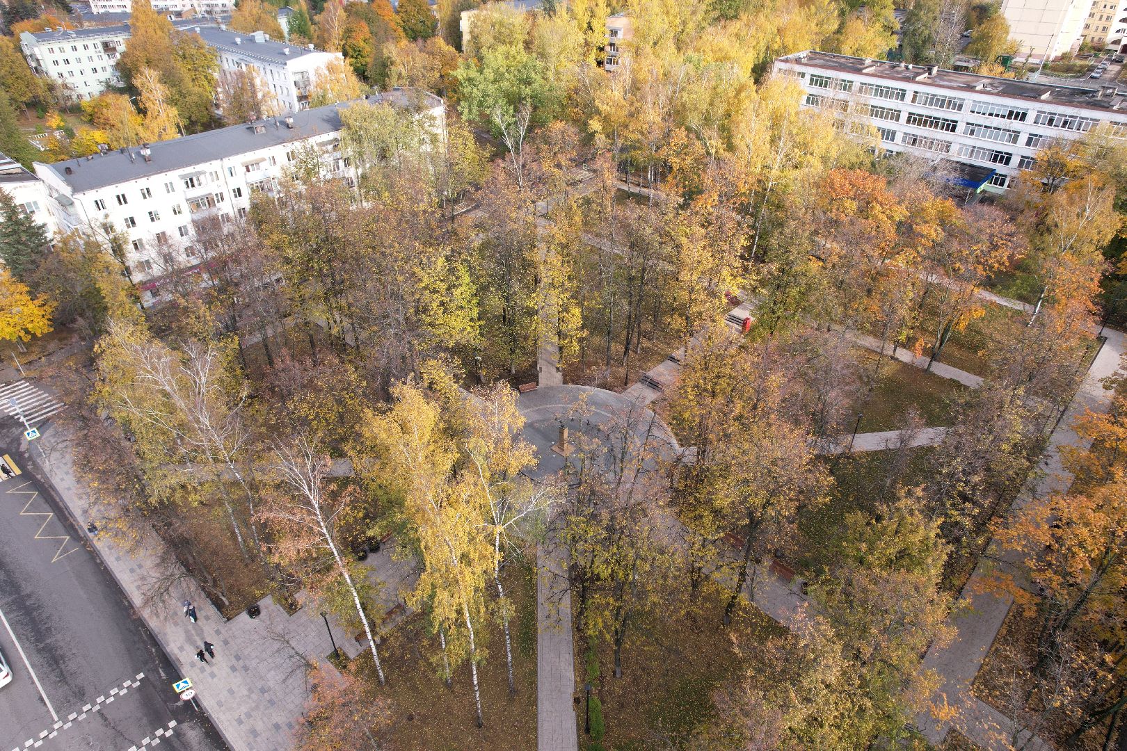 сквер, пушкина, дзержинский,видео с коптера,