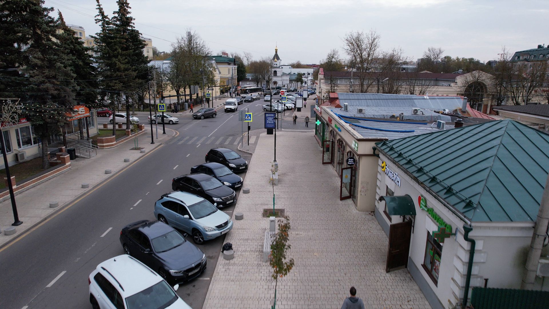 московская, звенигород, туризм,видео с коптера,