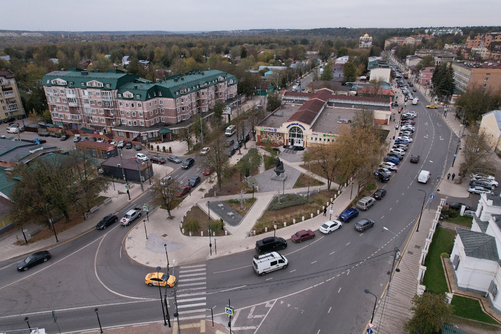 московская, звенигород, туризм,видео с коптера,