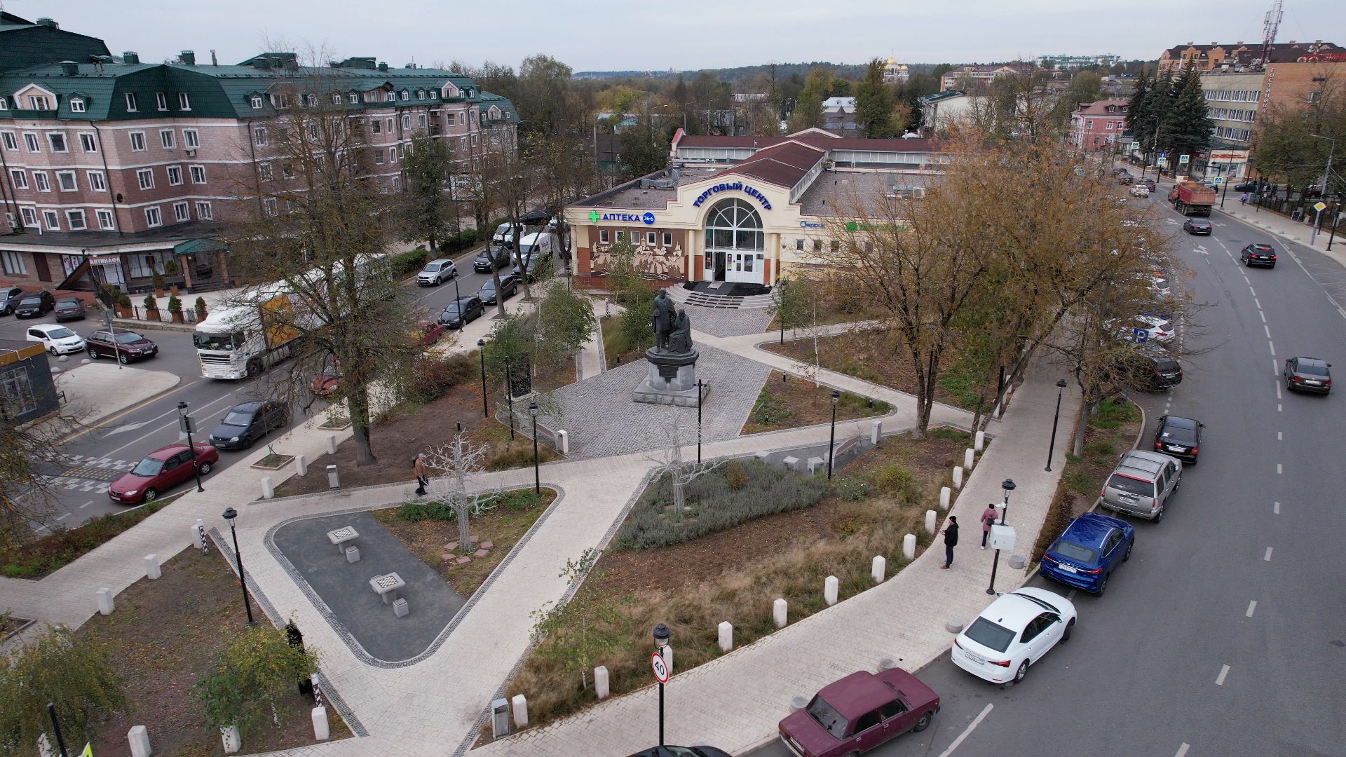 московская, звенигород, туризм,видео с коптера,