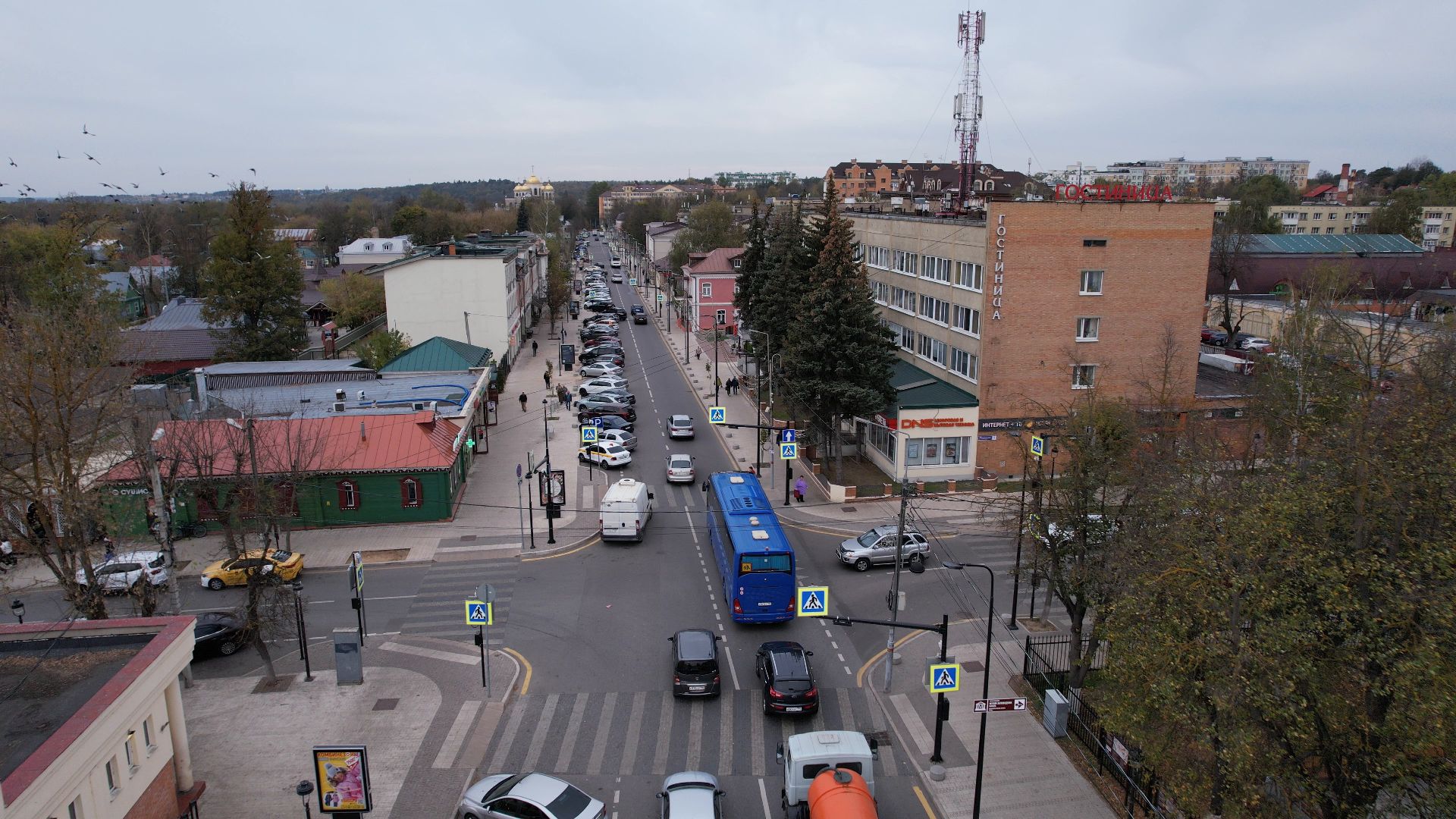 московская, звенигород, туризм,видео с коптера,