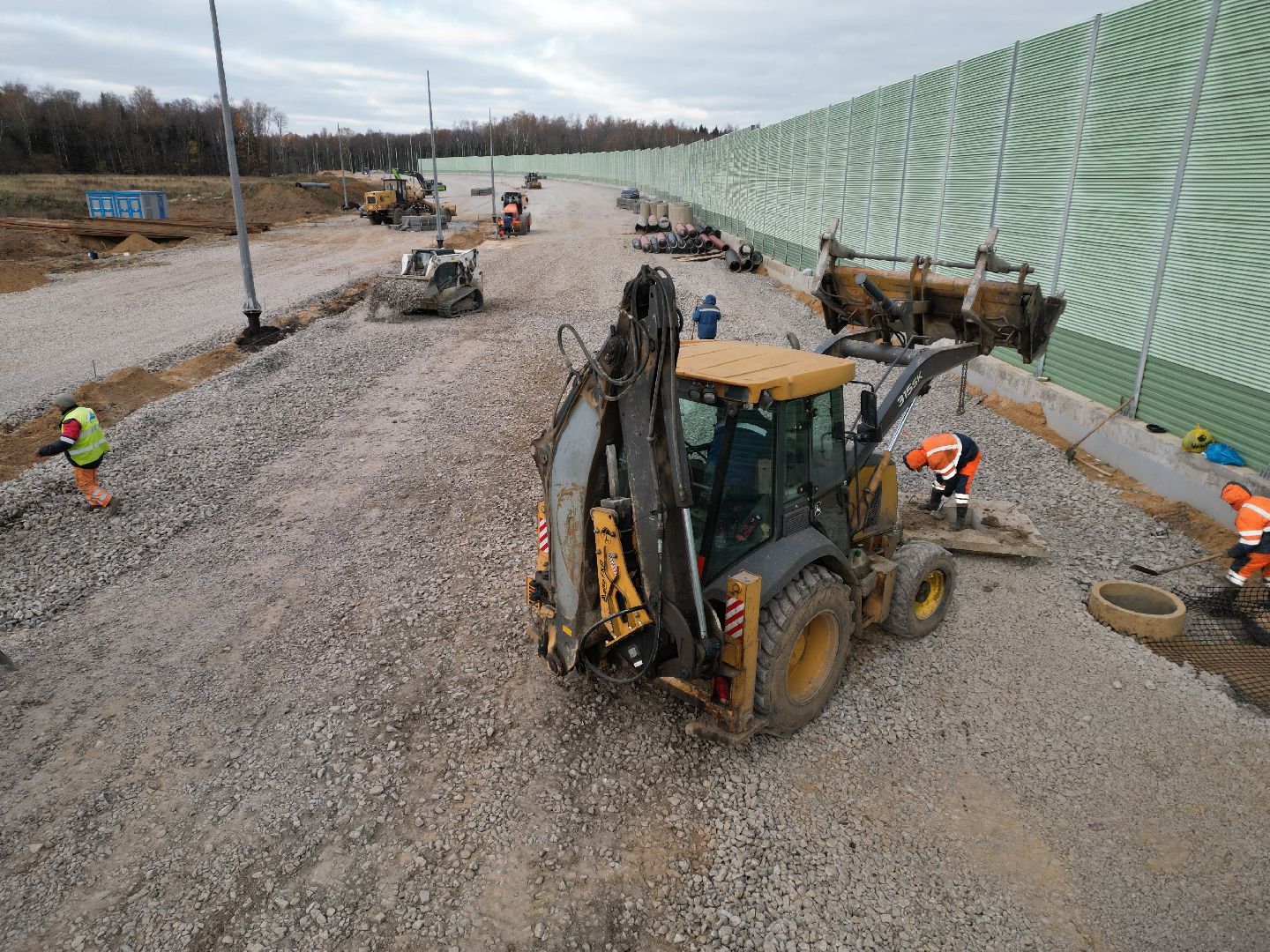 развязка, дорога, лобня,видео с коптера,