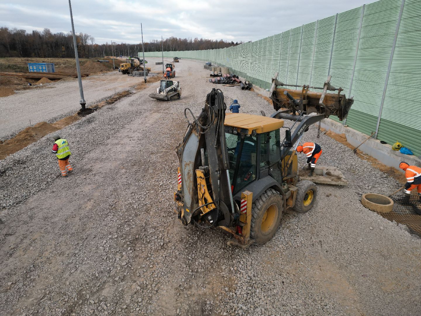 развязка, дорога, лобня,видео с коптера,