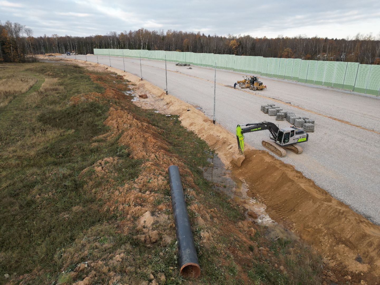 развязка, дорога, лобня,видео с коптера,