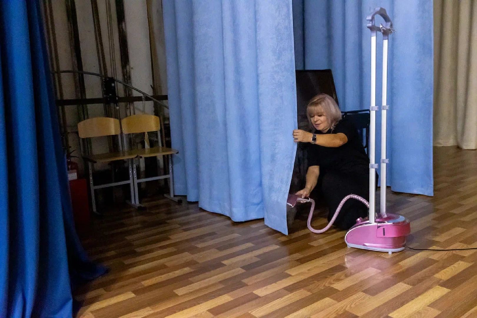 дом культуры, ремонт, сцена, культура, ильинский погост, соболево, орехово-зуево,