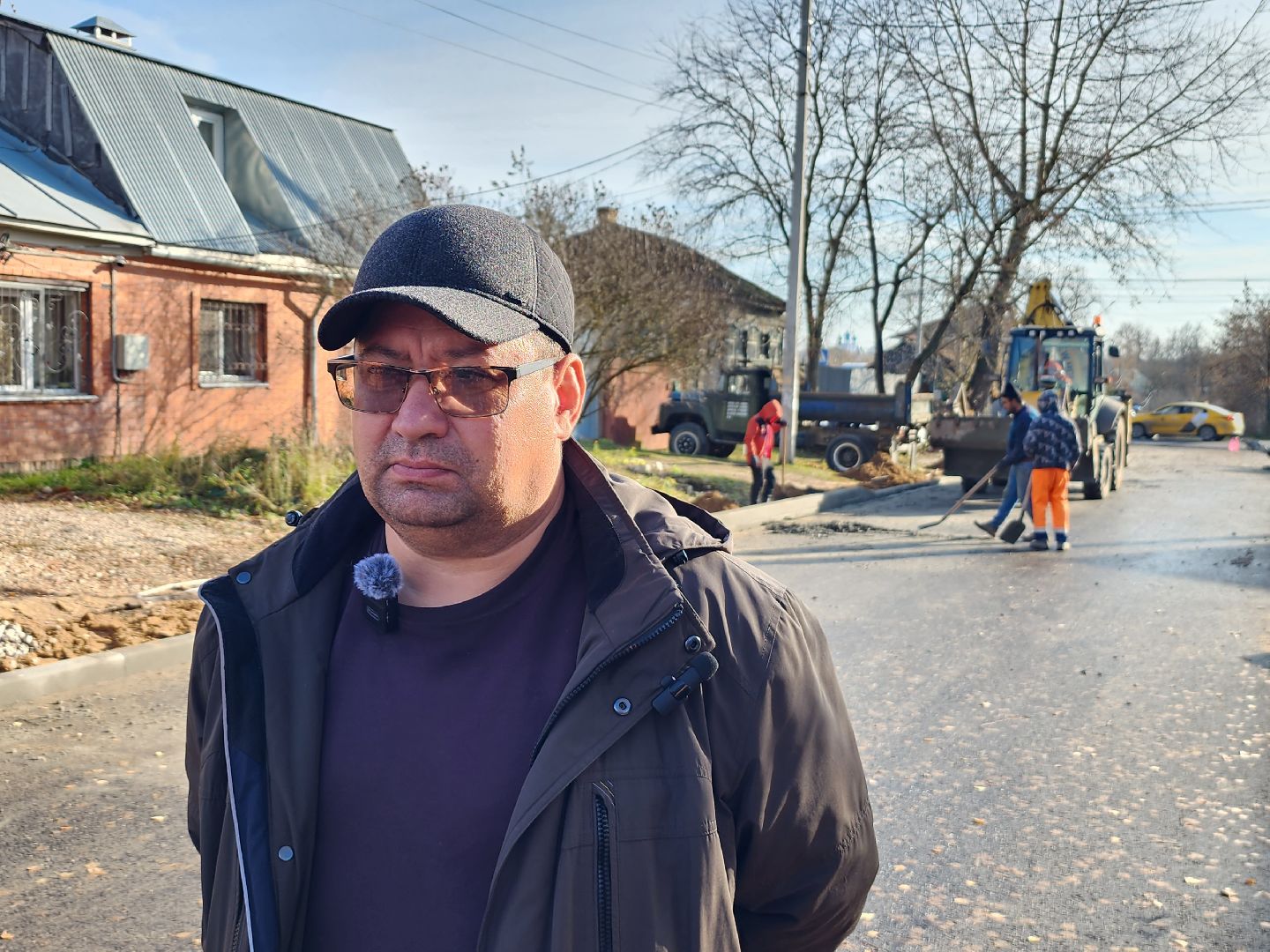 серпухов, улица народного ополчения, строительство дорог, дороги, асфальт,