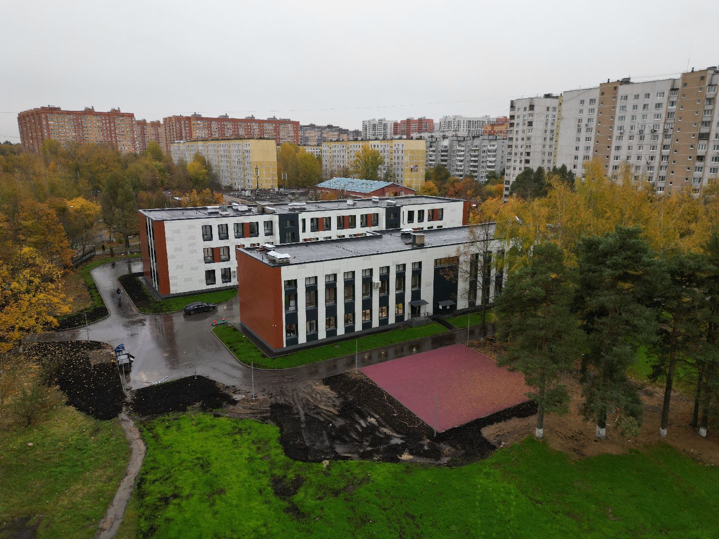 балашиха, школа,видео с коптера,