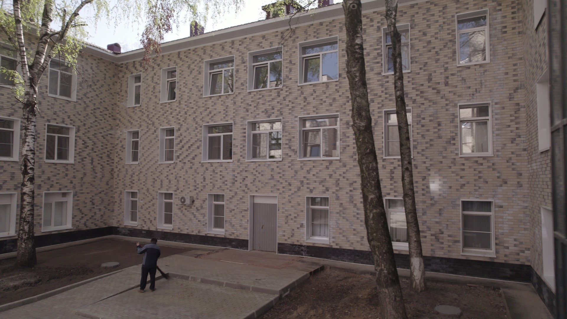 поликлиника, медицина,видео с коптера,