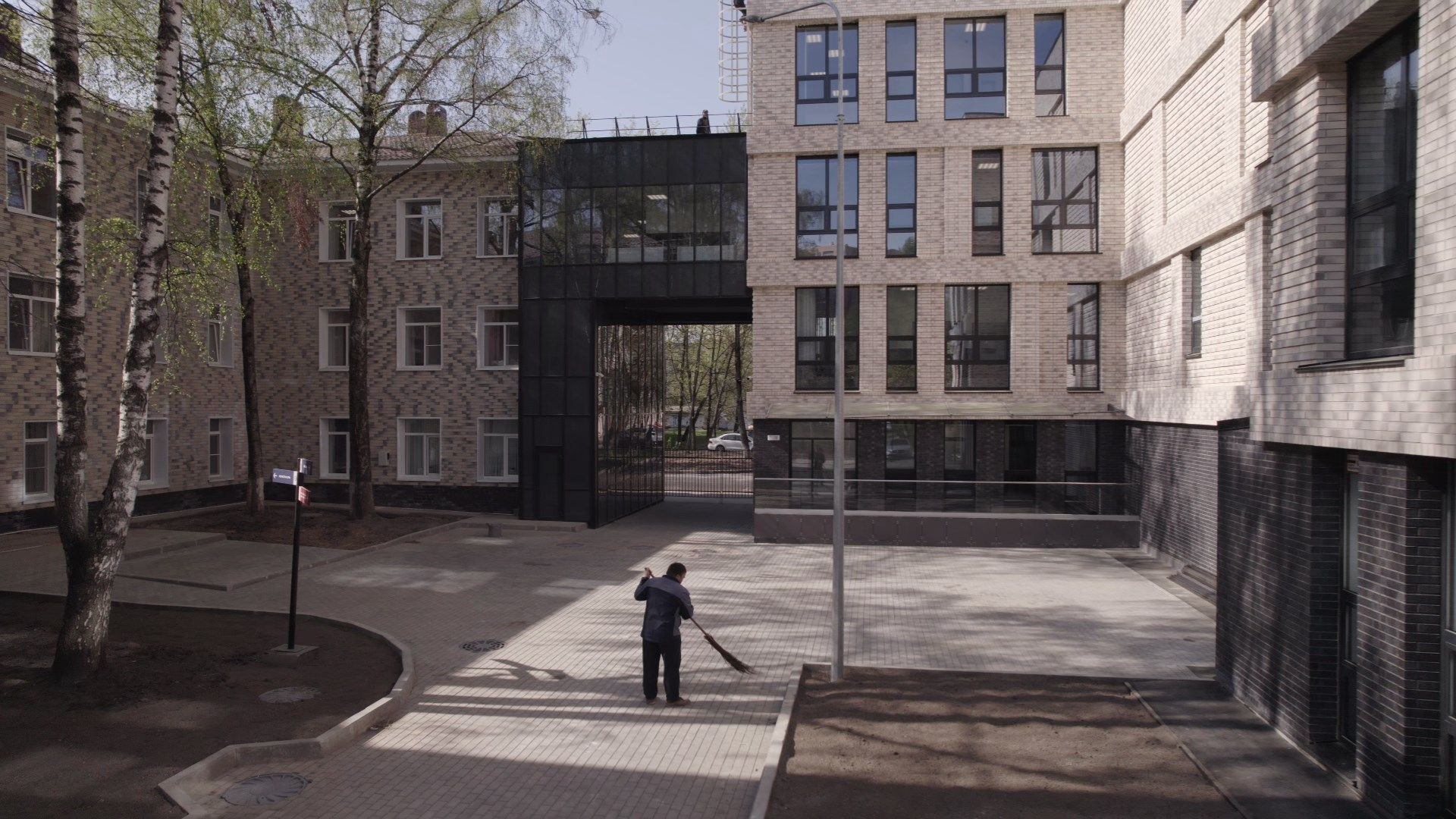 поликлиника, медицина,видео с коптера,