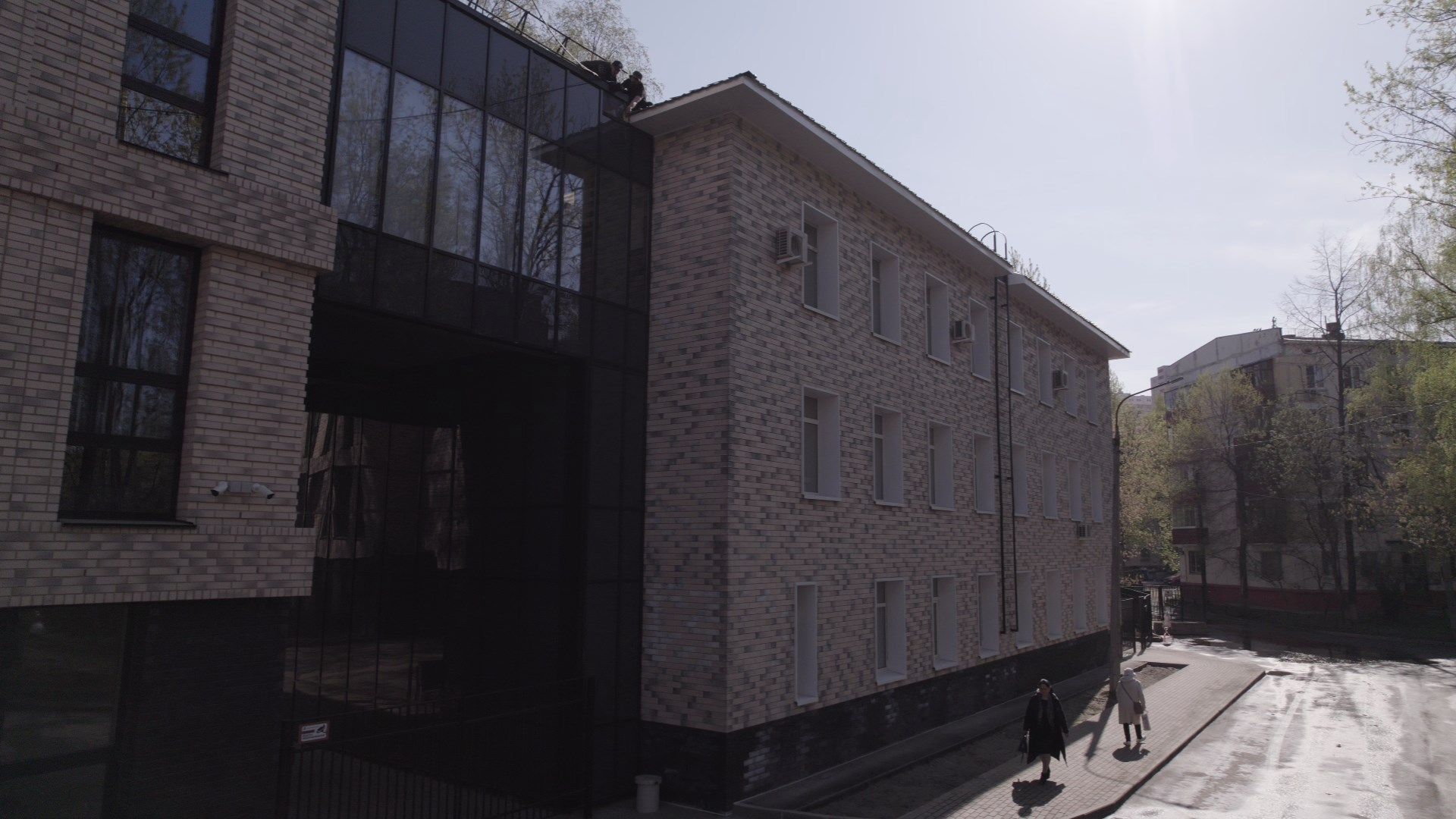 поликлиника, медицина,видео с коптера,