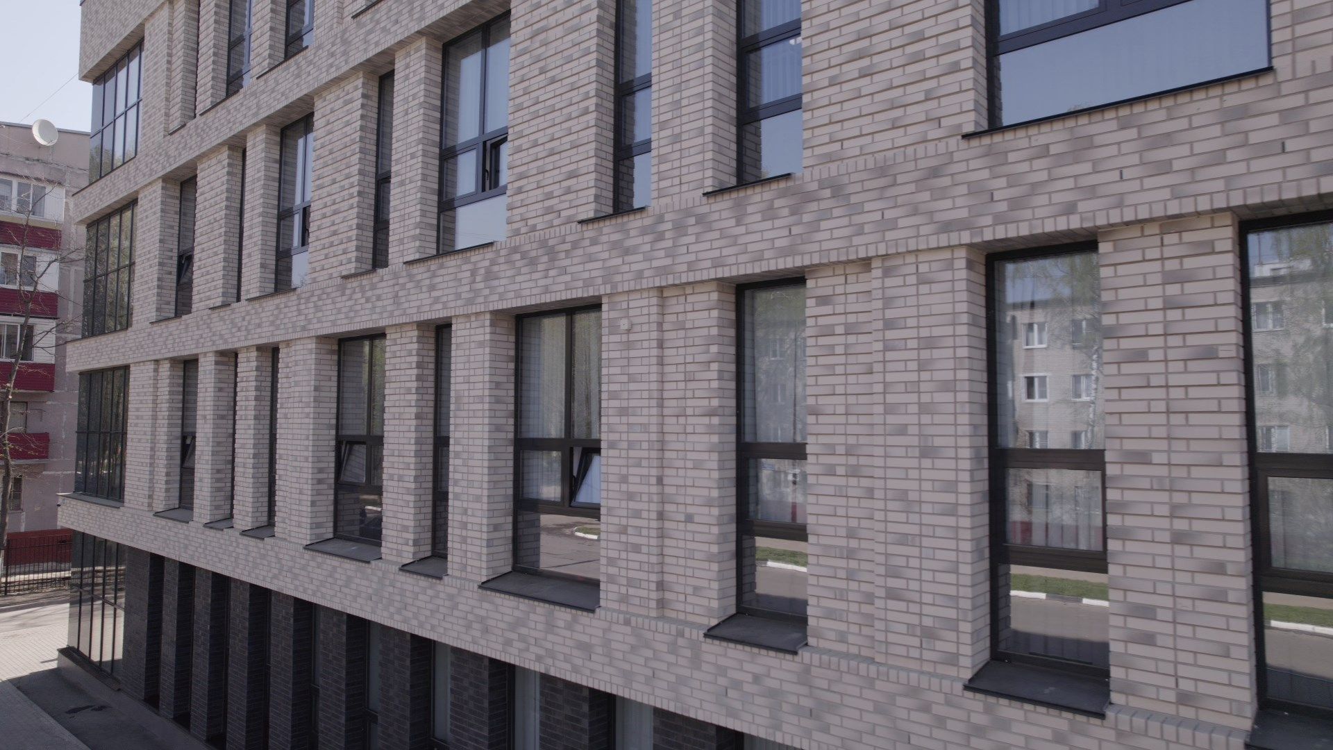 поликлиника, медицина,видео с коптера,