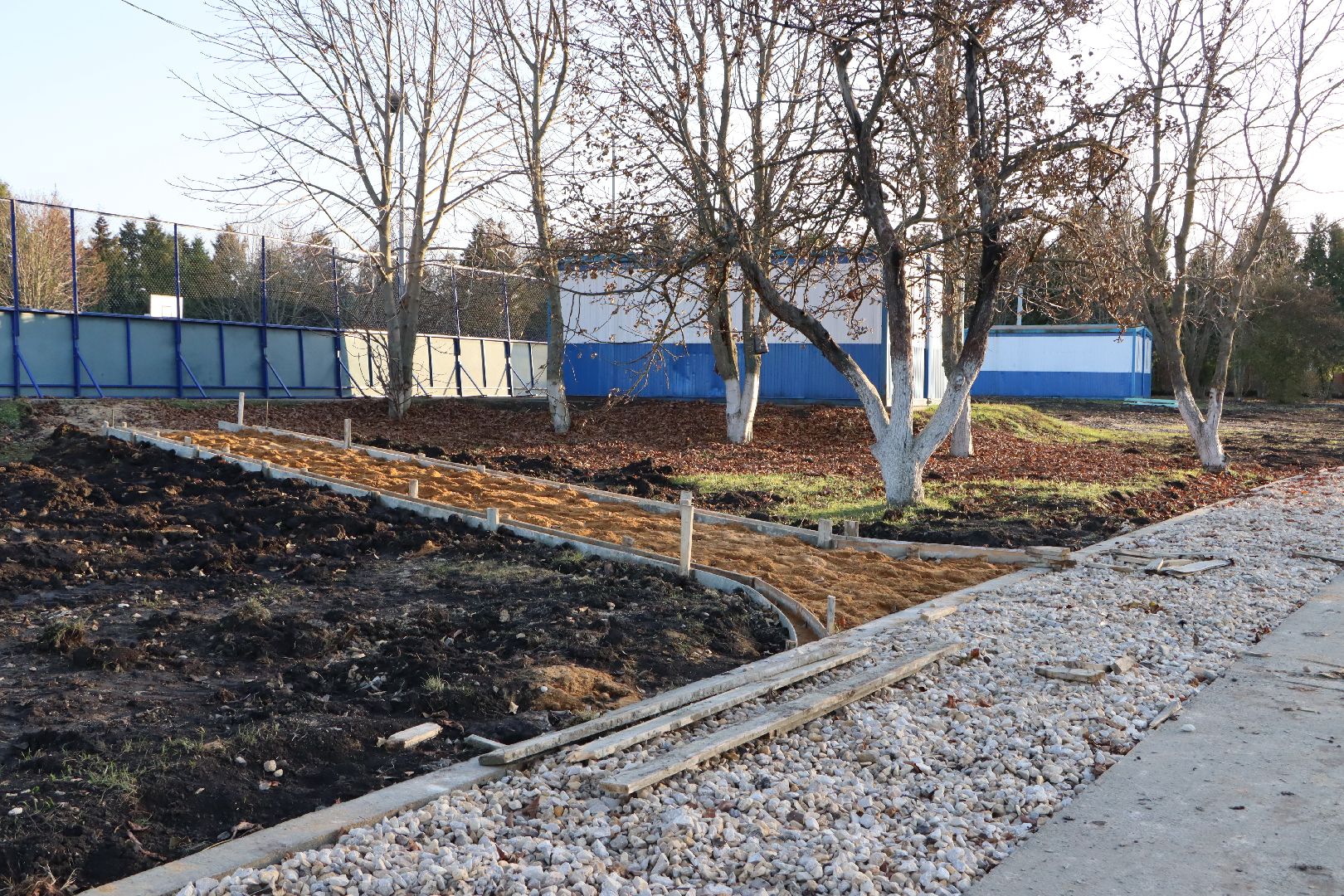 Серебряные Пруды, поселок Успенский, Яблоневый сад, благоустройство,