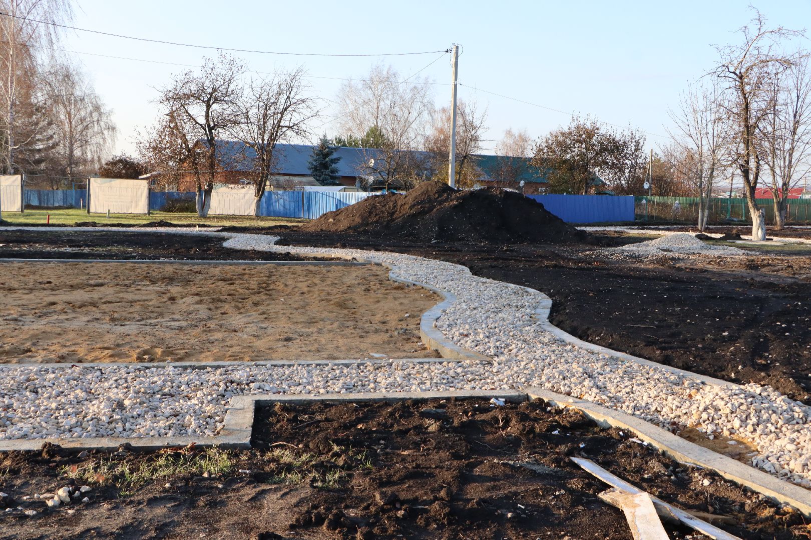 Серебряные Пруды, поселок Успенский, Яблоневый сад, благоустройство,