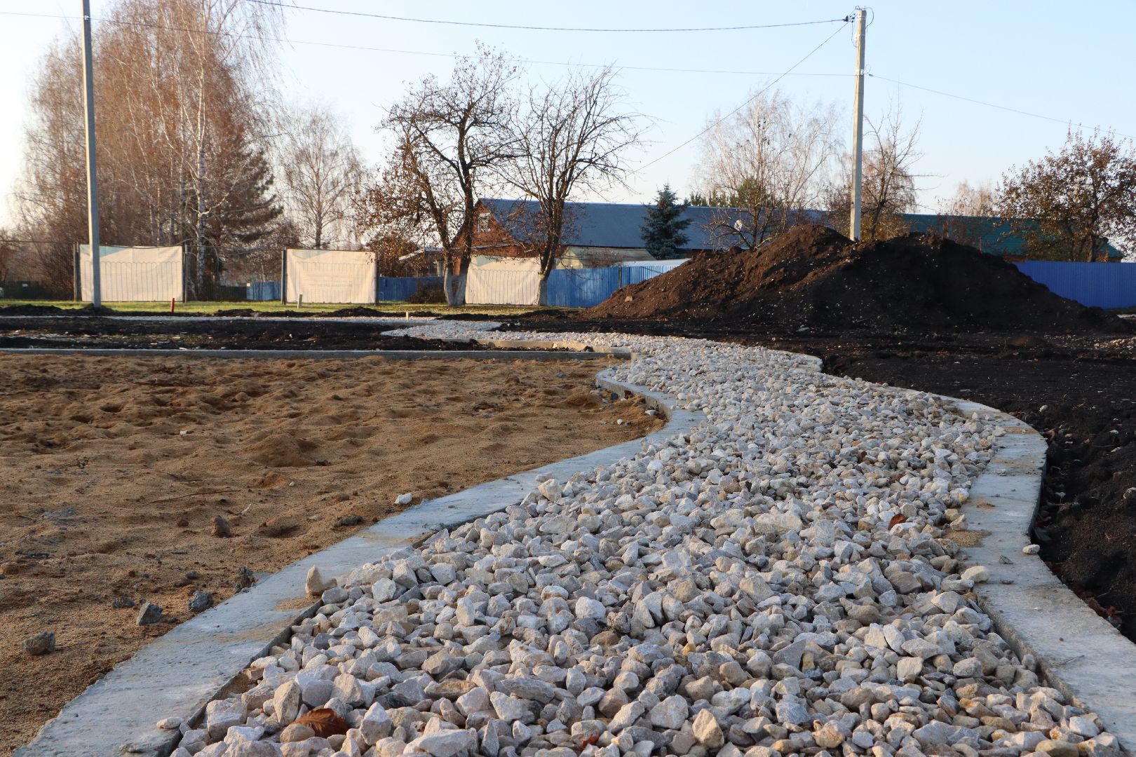 Серебряные Пруды, поселок Успенский, Яблоневый сад, благоустройство,