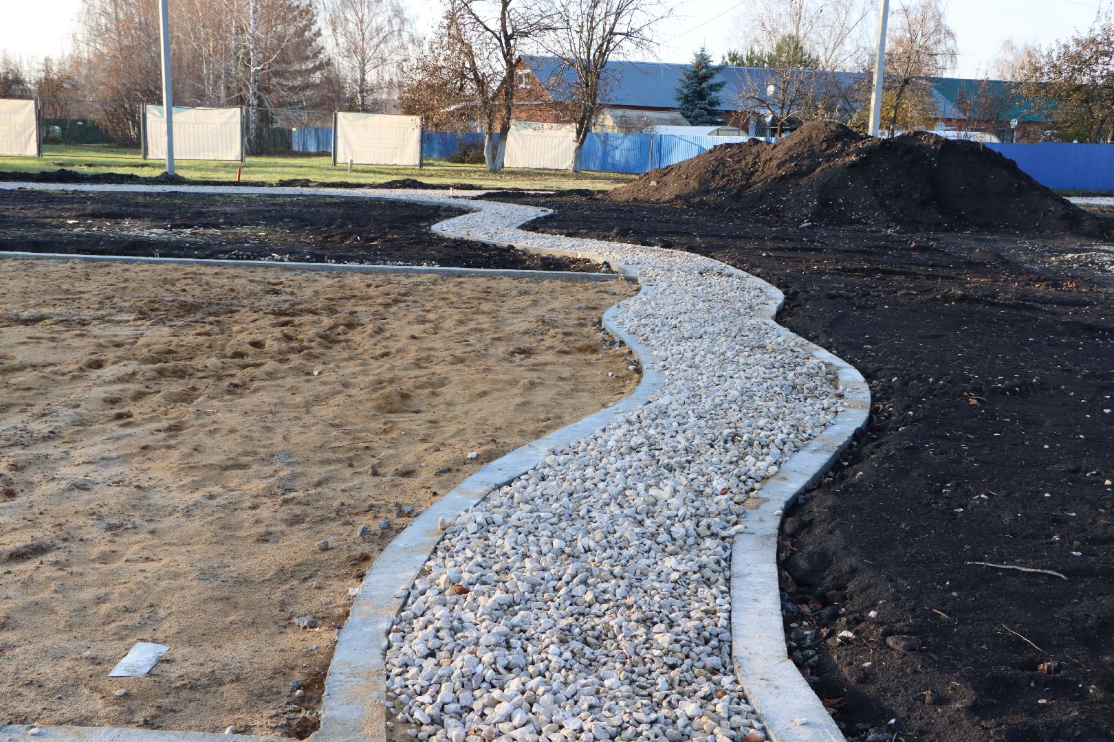 Серебряные Пруды, поселок Успенский, Яблоневый сад, благоустройство,