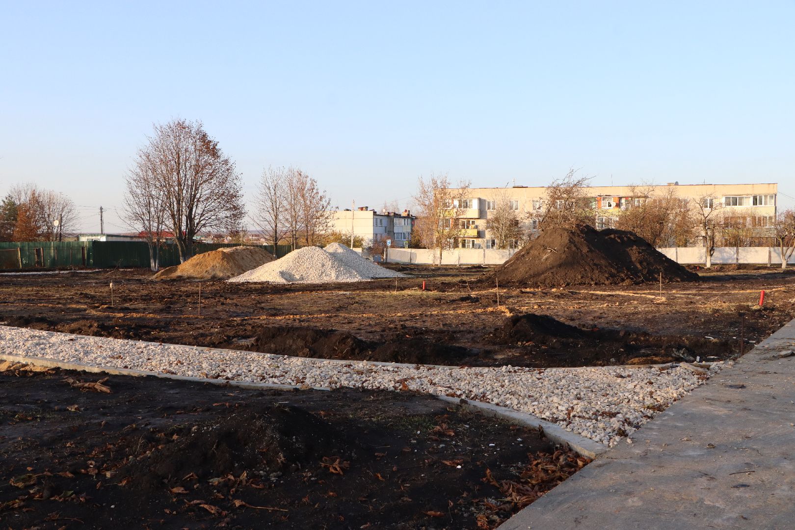 Серебряные Пруды, поселок Успенский, Яблоневый сад, благоустройство,