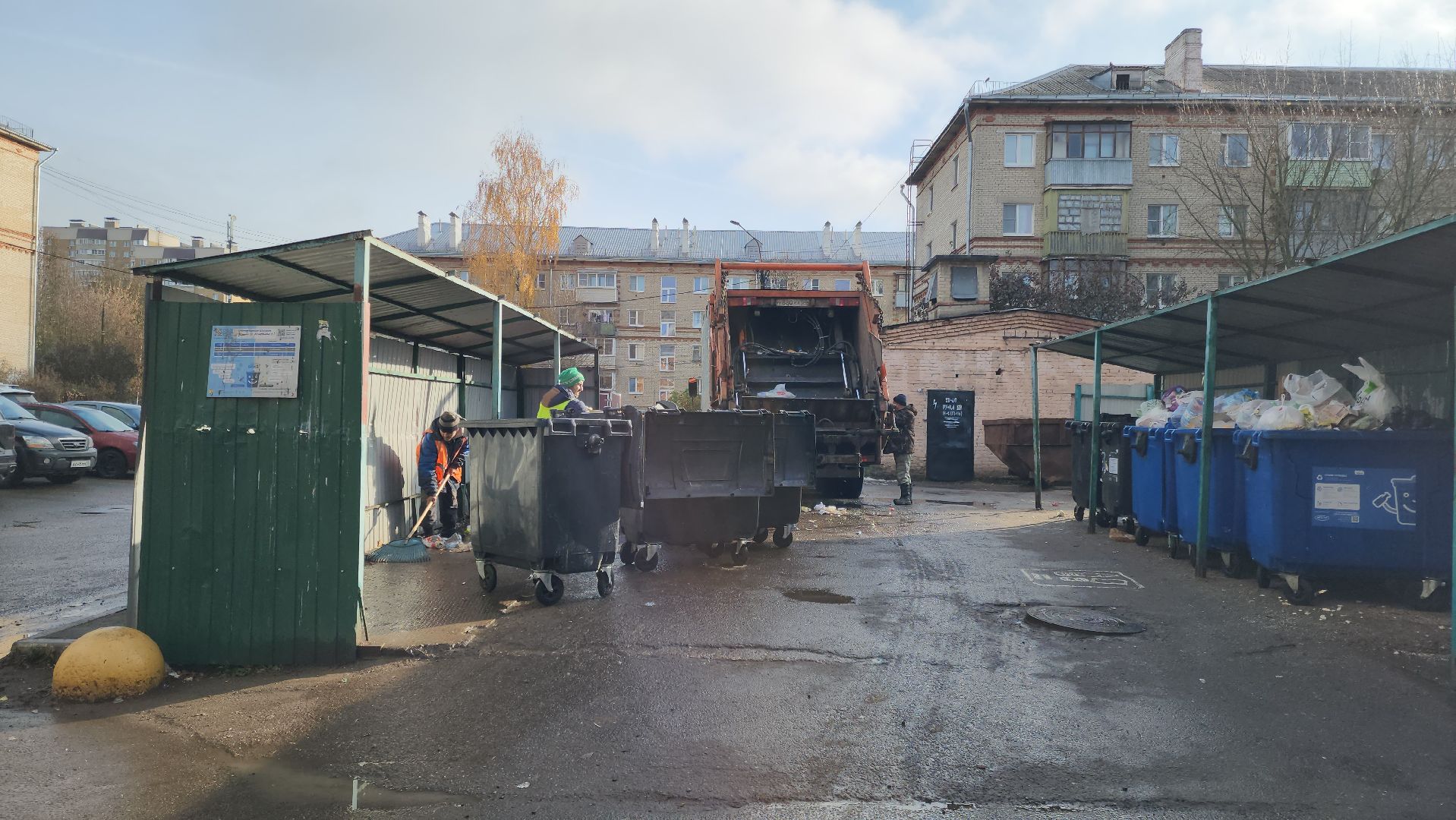 мусорные контейнеры, мусорные площадки, Подольск, обращение жителей,