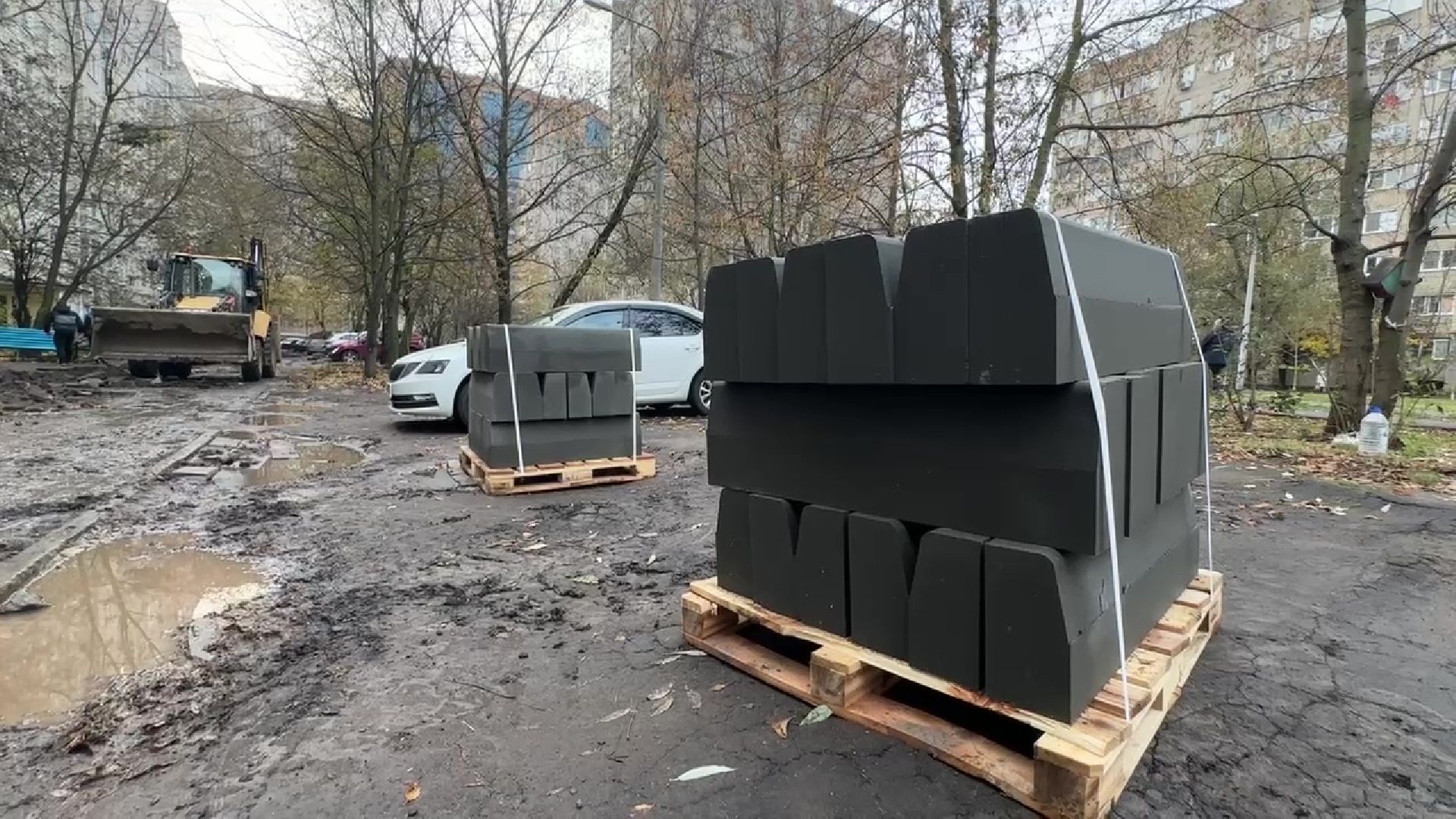 Реутов, благоустройство, тротуар, освещение, детская площадка, парковка,