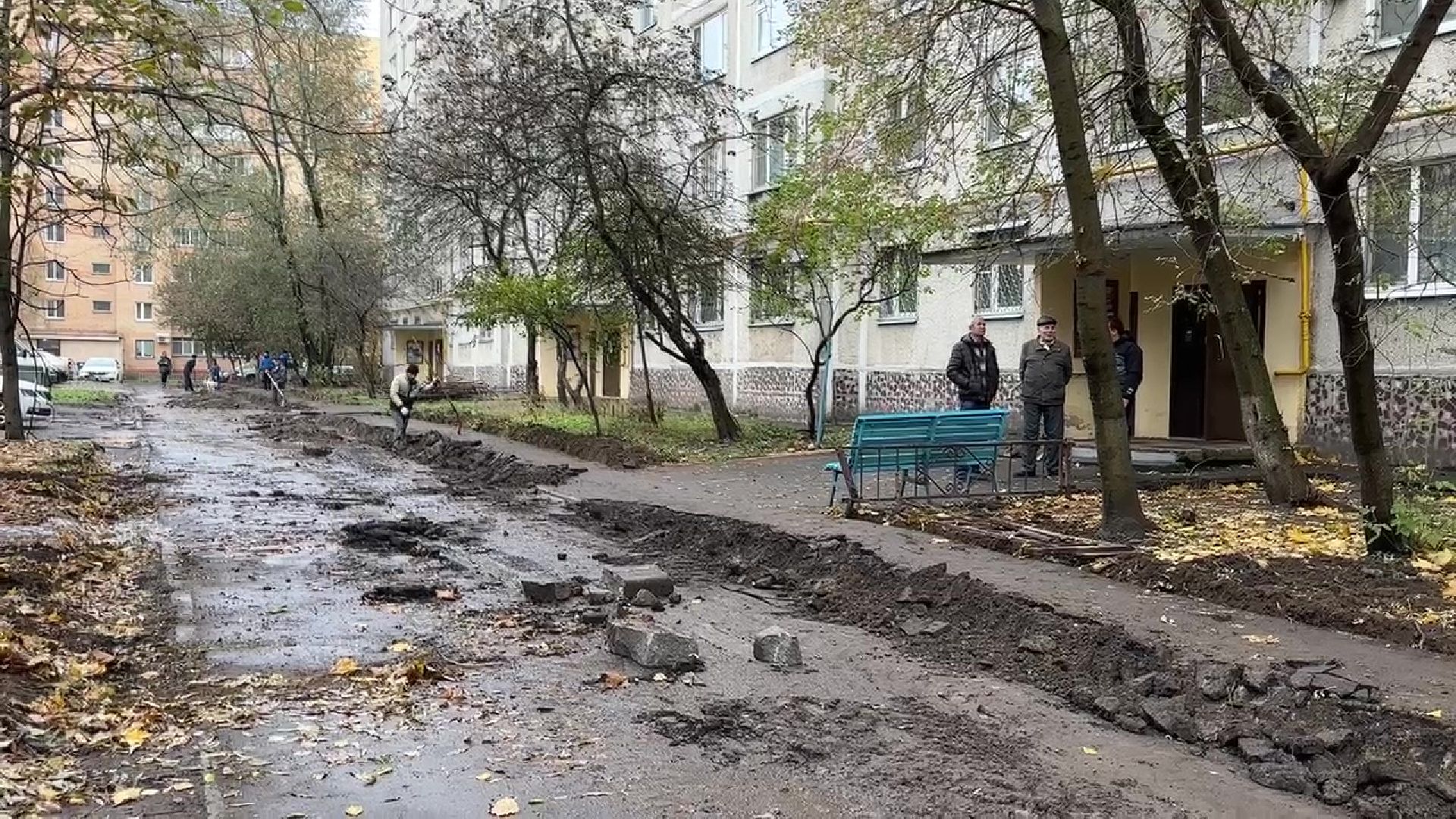 Реутов, благоустройство, тротуар, освещение, детская площадка, парковка,