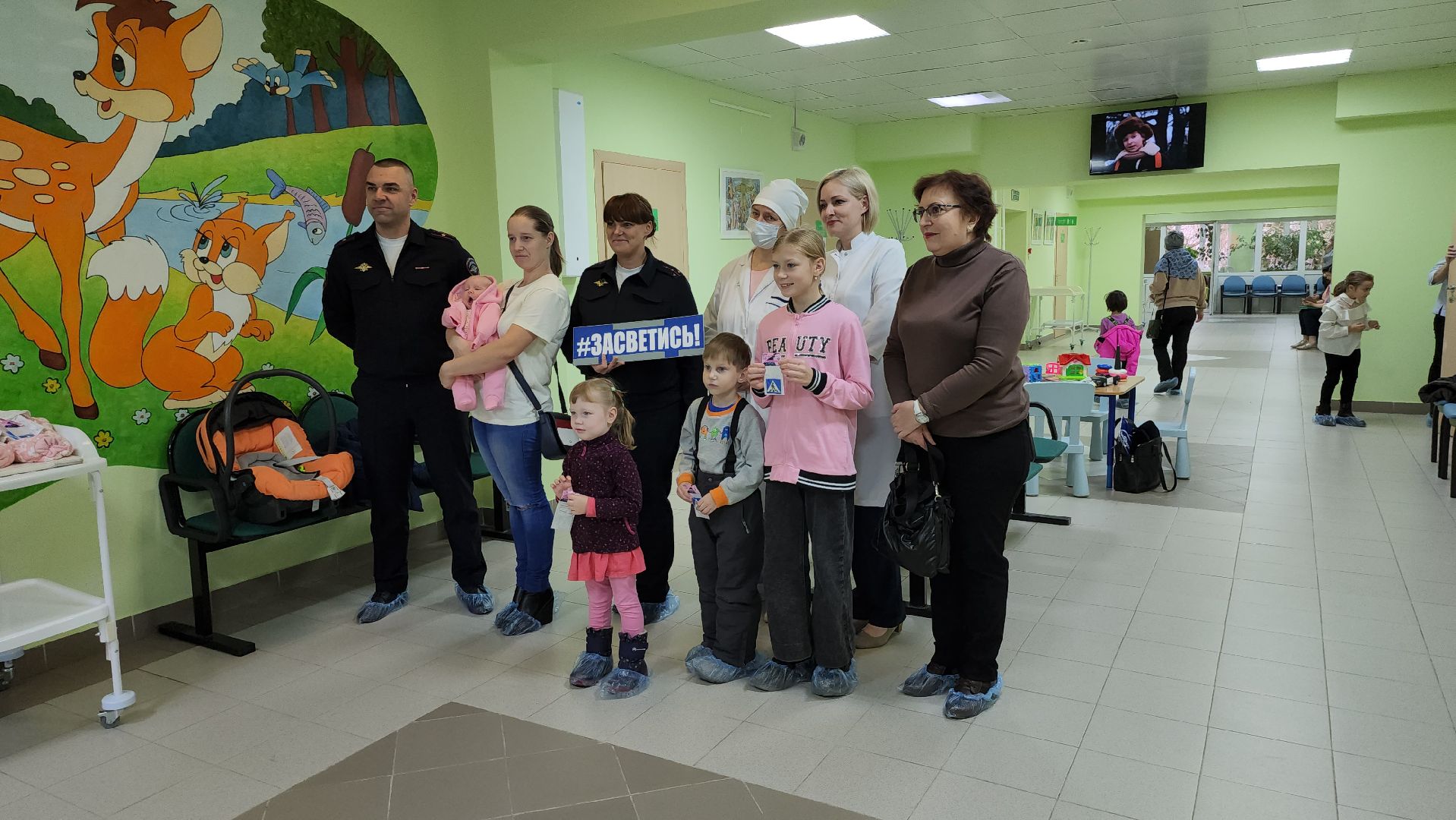 Детская безопасность, пдд, госавтоинспекторы, дубна, дубненская больница,