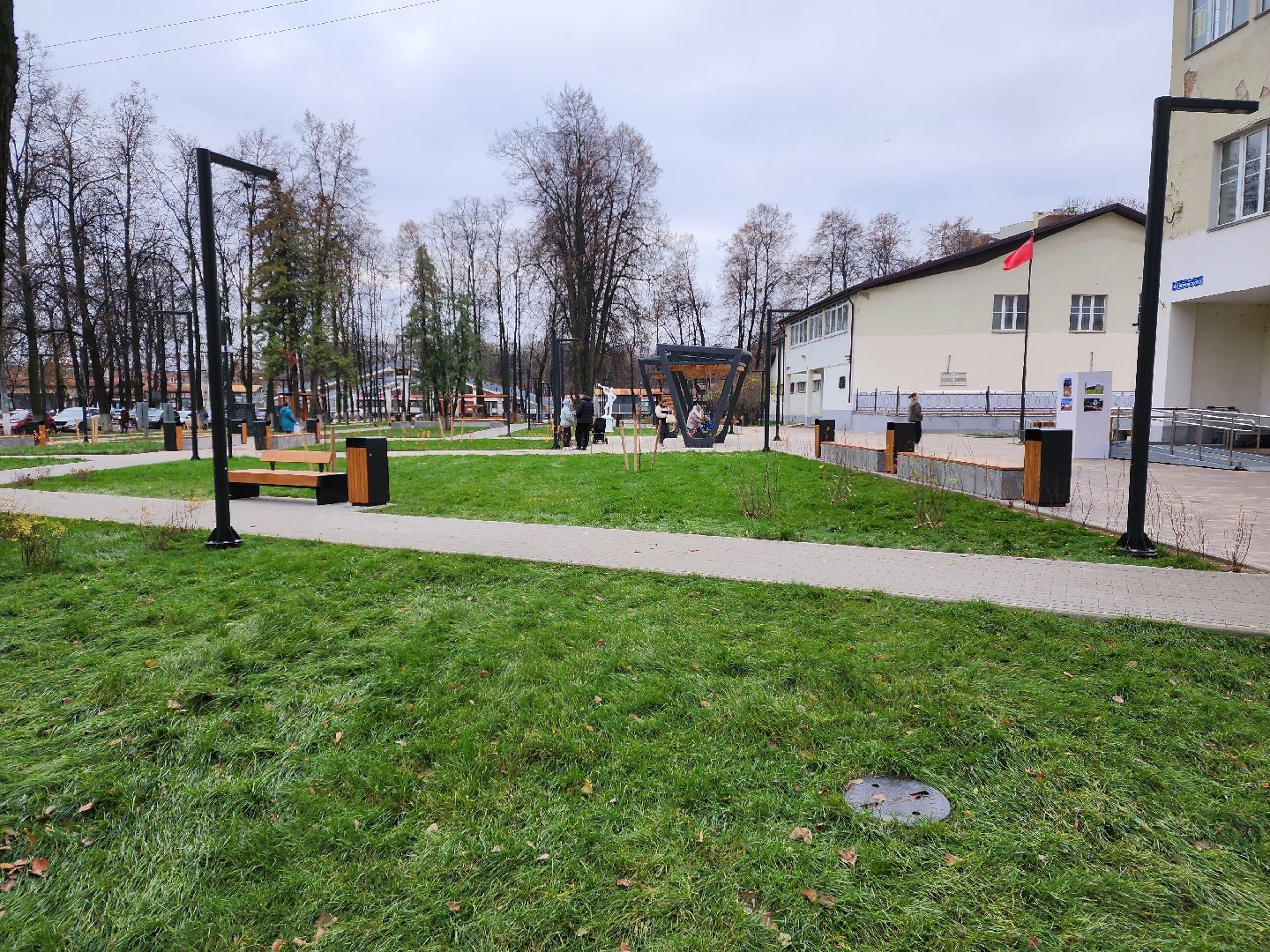 раменское, благоустройство, сквер у ДК Воровского,