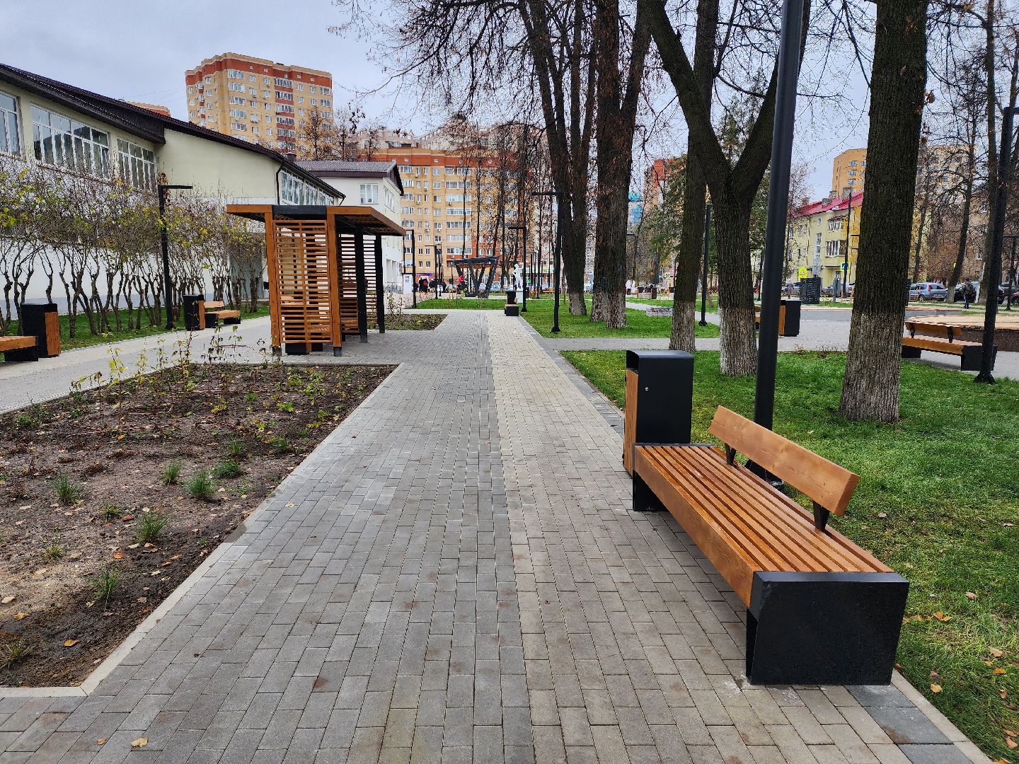 раменское, благоустройство, сквер у ДК Воровского,