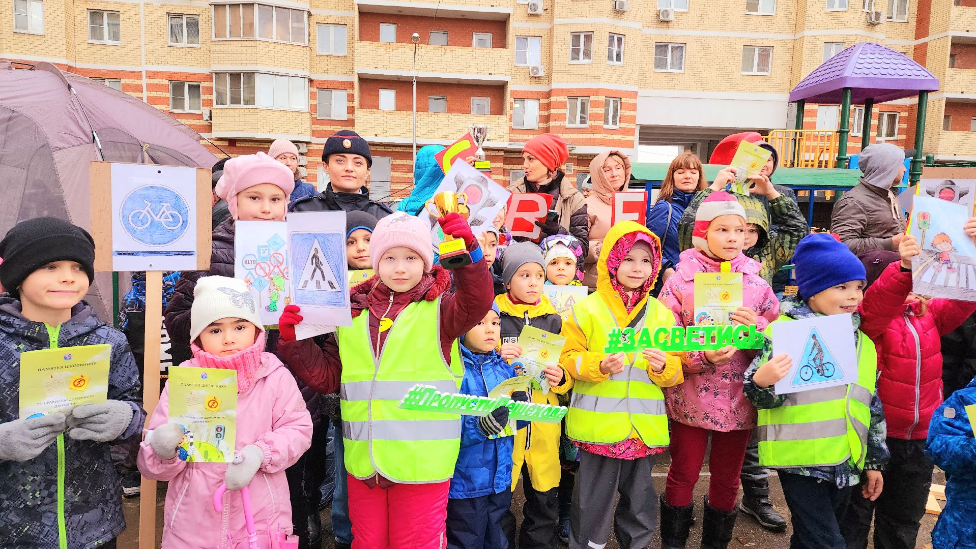домодедово, подмосковье, ПДД, Госавтоинспекция, Засветись, социальный раунд, безопасный двор, Союз БДД, Жители Домодедова, дорожное движение, светоотражающие элементы, фликеры, световозвращатели,